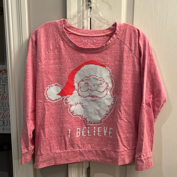 Awake Tops - Awake Red holiday Santa short. Women size medium
